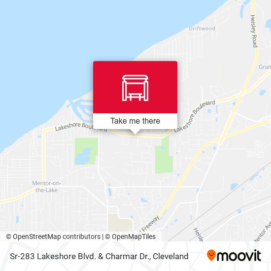 Sr-283 Lakeshore Blvd. & Charmar Dr. map