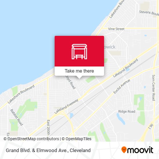 Grand Blvd. & Elmwood Ave. map