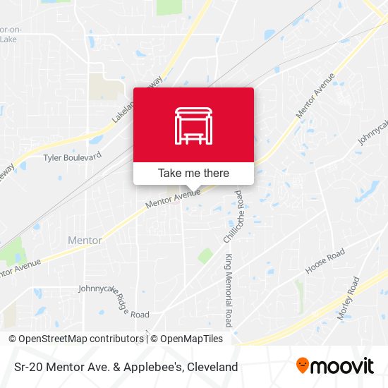 Mapa de Sr-20 Mentor Ave. & Applebee's