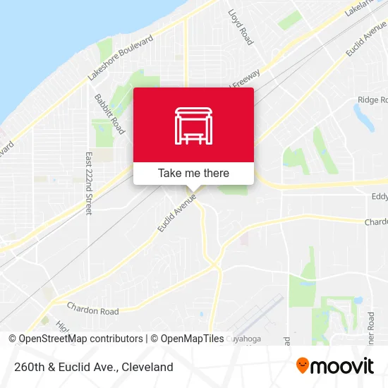 260th & Euclid Ave. map