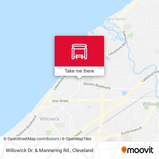 Willowick Dr. & Mannering Rd. map