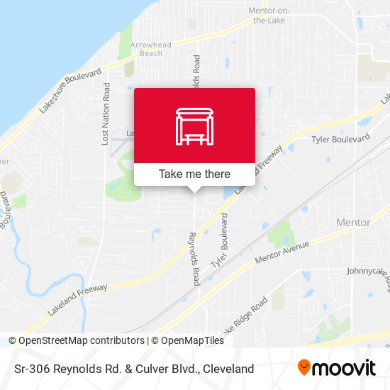 Sr-306 Reynolds Rd. & Culver Blvd. map
