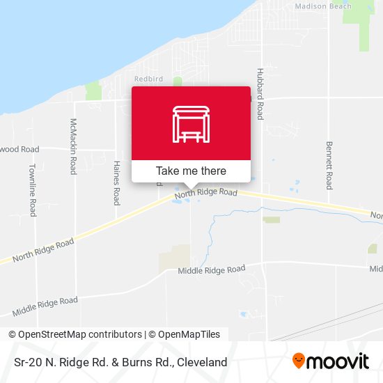 Sr-20 N. Ridge Rd. & Burns Rd. map