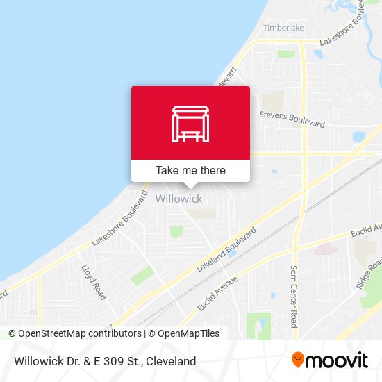 Willowick Dr. & E 309 St. map