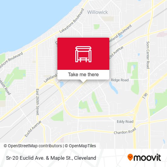 Sr-20 Euclid Ave. & Maple St. map