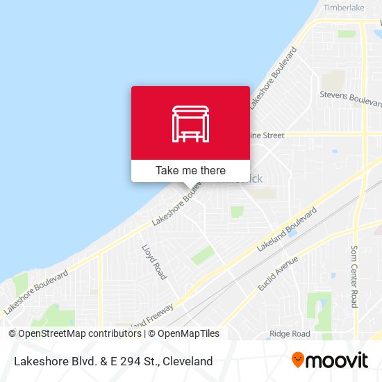 Lakeshore Blvd. & E 294 St. map