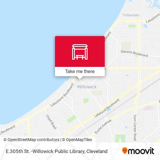 E.305th St. -Willowick Public Library map