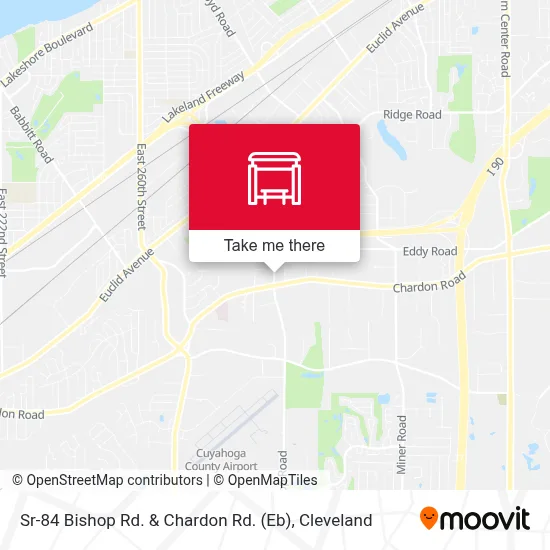 Sr-84 Bishop Rd. & Chardon Rd. (Eb) map