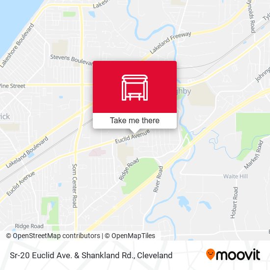 Mapa de Sr-20 Euclid Ave. & Shankland Rd.