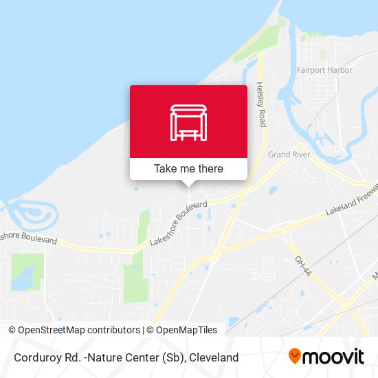 Corduroy Rd. -Nature Center (Sb) map