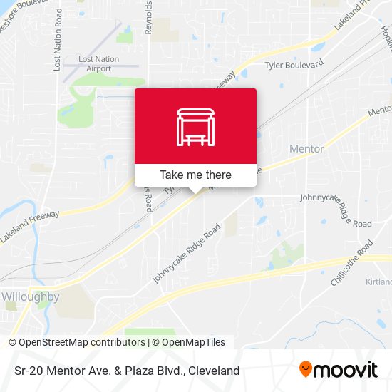Sr-20 Mentor Ave. & Plaza Blvd. map