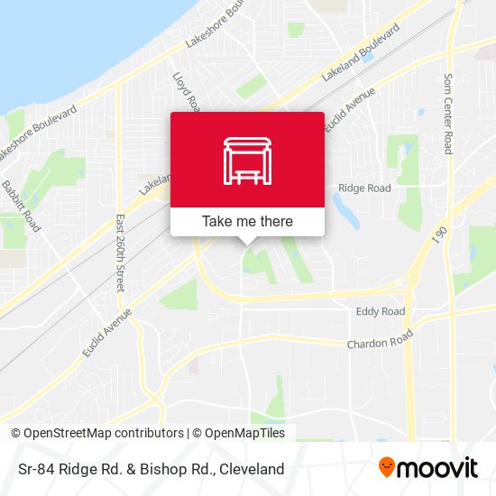 Sr-84 Ridge Rd. & Bishop Rd. map