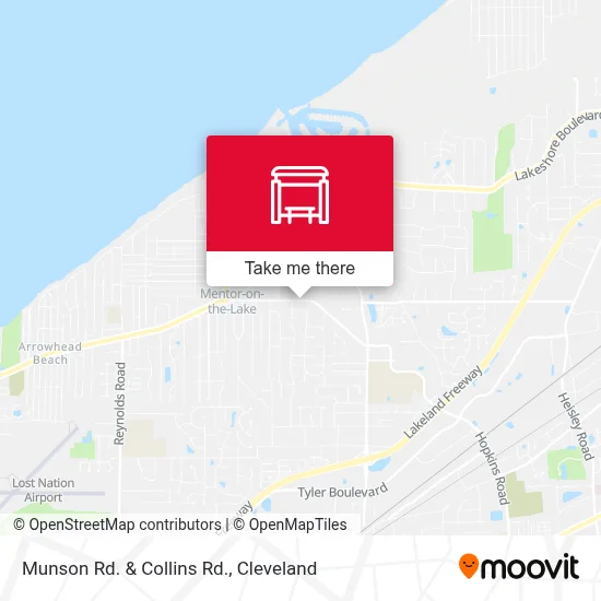 Munson Rd. & Collins Rd. map