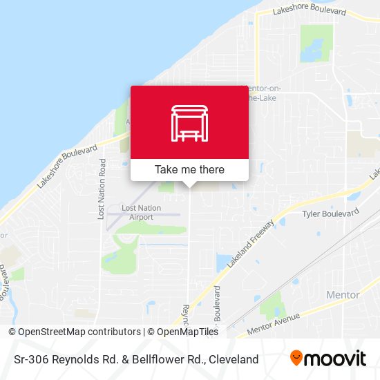 Sr-306 Reynolds Rd. & Bellflower Rd. map