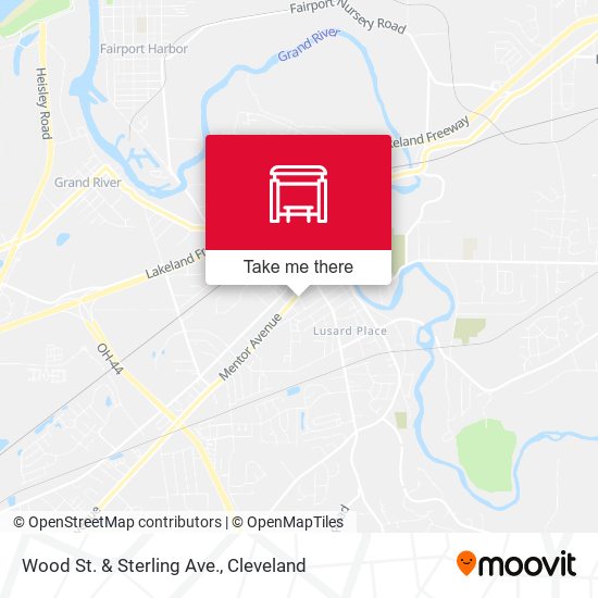 Wood St. & Sterling Ave. map