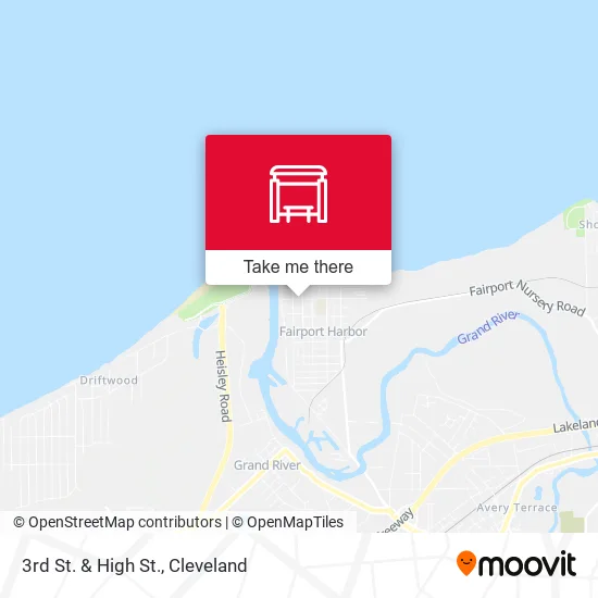 3rd St. & High St. map