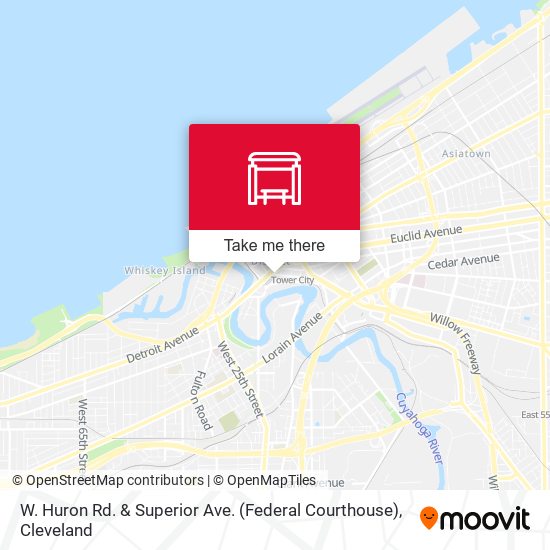 W. Huron Rd. & Superior Ave. (Federal Courthouse) map