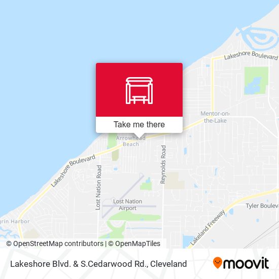 Mapa de Lakeshore Blvd. & S.Cedarwood Rd.