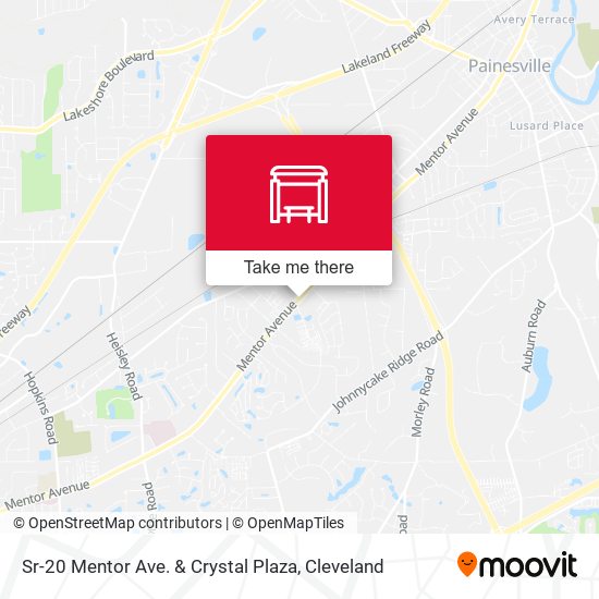 Sr-20 Mentor Ave. & Crystal Plaza map