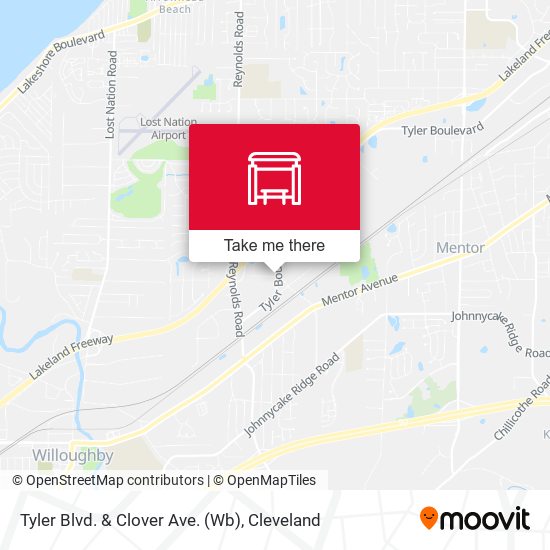 Tyler Blvd. & Clover Ave. (Wb) map
