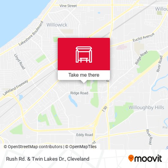 Mapa de Rush Rd. & Twin Lakes Dr.