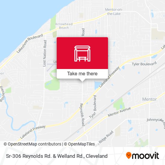 Sr-306 Reynolds Rd. & Welland Rd. map