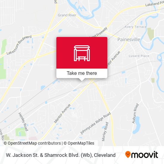 W. Jackson St. & Shamrock Blvd. (Wb) map