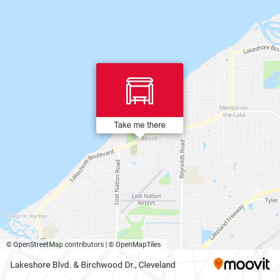 Mapa de Lakeshore Blvd. & Birchwood Dr.