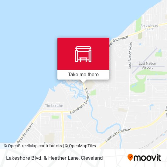 Mapa de Lakeshore Blvd. & Heather Lane