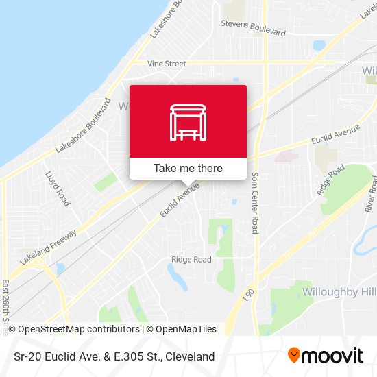 Mapa de Sr-20 Euclid Ave. & E.305 St.