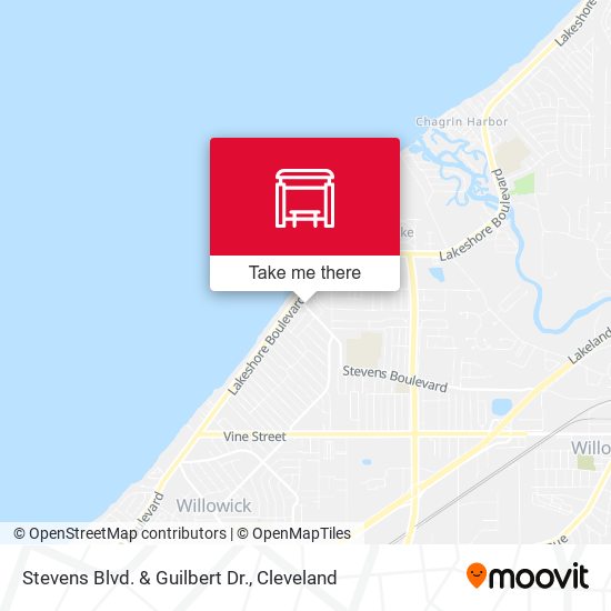 Stevens Blvd. & Guilbert Dr. map