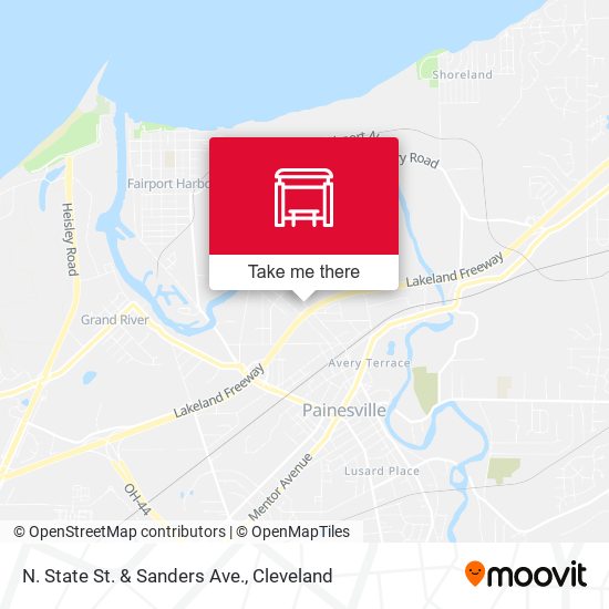 Mapa de N. State St. & Sanders Ave.