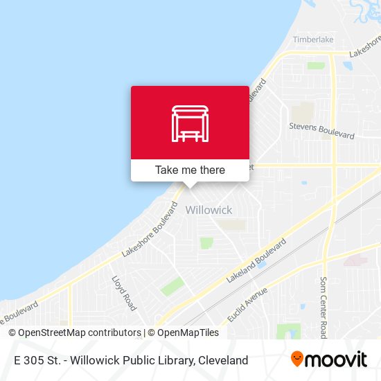 E 305 St. - Willowick Public Library map