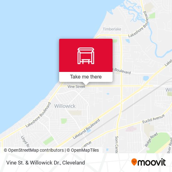 Mapa de Vine St. & Willowick Dr.