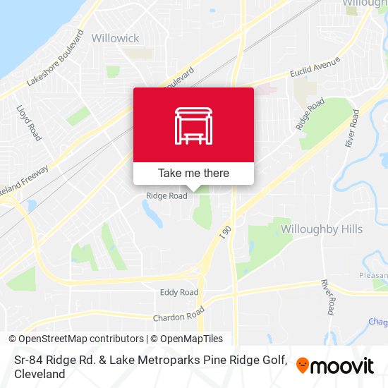 Sr-84 Ridge Rd. & Lake Metroparks Pine Ridge Golf map