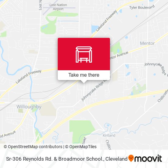 Sr-306 Reynolds Rd. &  Broadmoor School. map