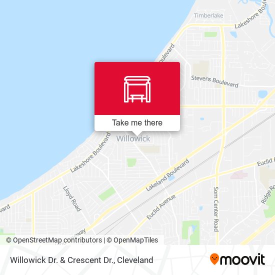 Willowick Dr. & Crescent Dr. map