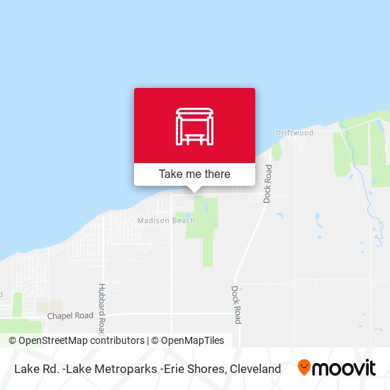 Lake Rd. -Lake Metroparks -Erie Shores map