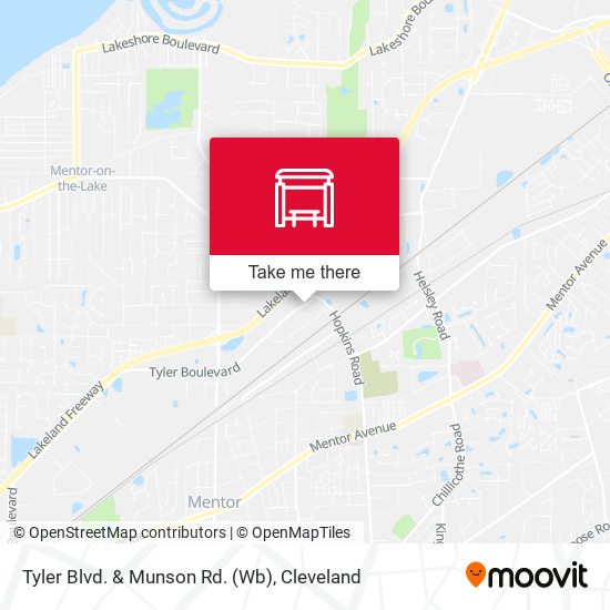 Mapa de Tyler Blvd. & Munson Rd. (Wb)