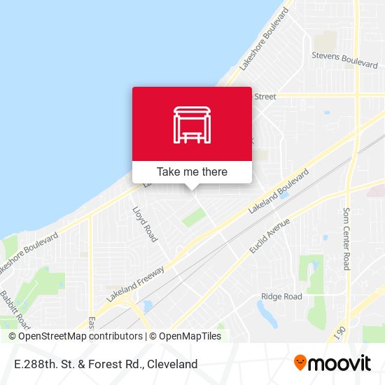 E.288th. St. & Forest Rd. map