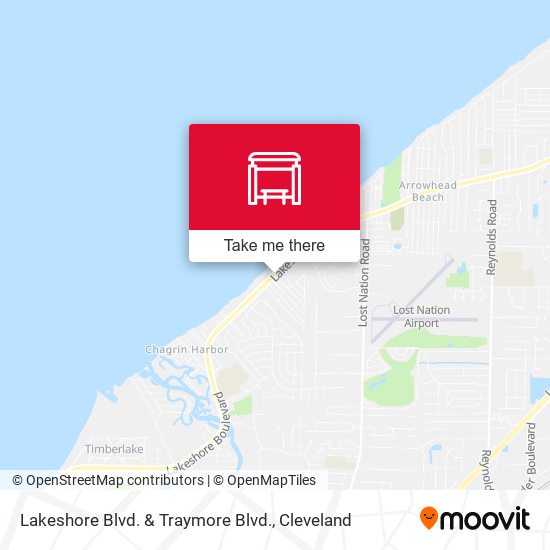 Lakeshore Blvd. & Traymore Blvd. map