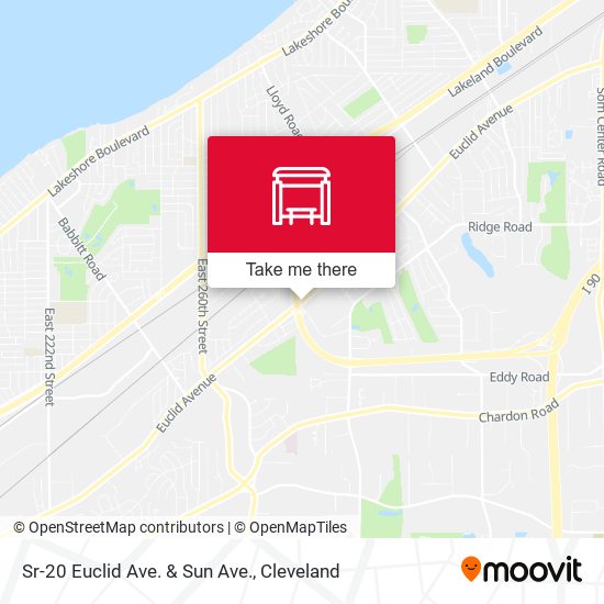 Sr-20 Euclid Ave. & Sun Ave. map