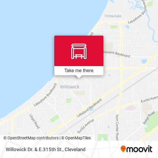 Willowick Dr. & E.315th St. map