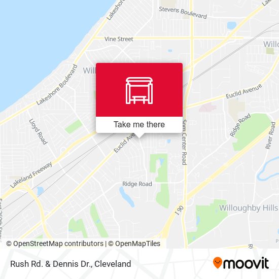 Mapa de Rush Rd. & Dennis Dr.