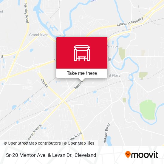 Sr-20 Mentor Ave. & Levan Dr. map