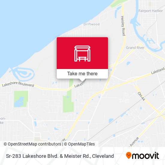 Sr-283 Lakeshore Blvd. & Meister Rd. map