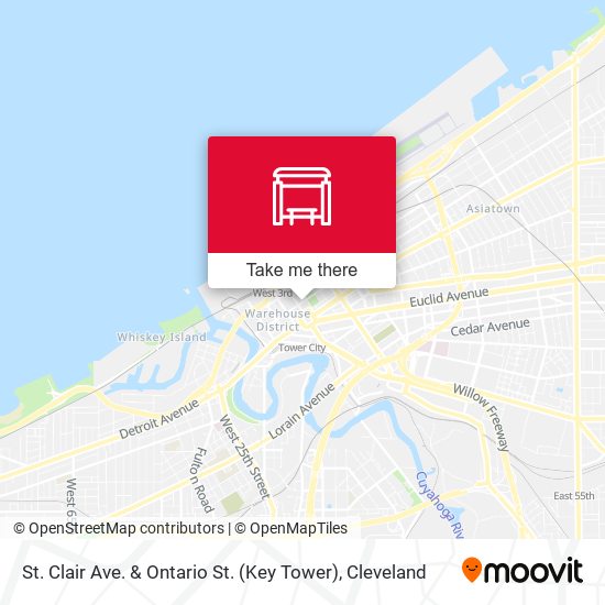 St. Clair Ave. & Ontario St. (Key Tower) map