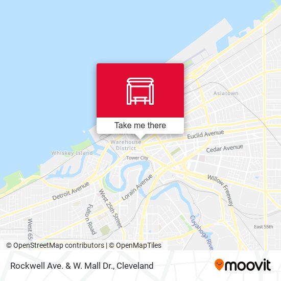 Mapa de Rockwell Ave. & W. Mall Dr.