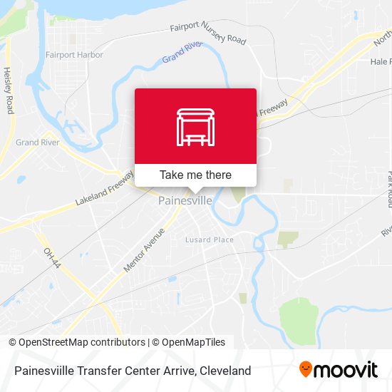 Mapa de Painesviille Transfer Center Arrive