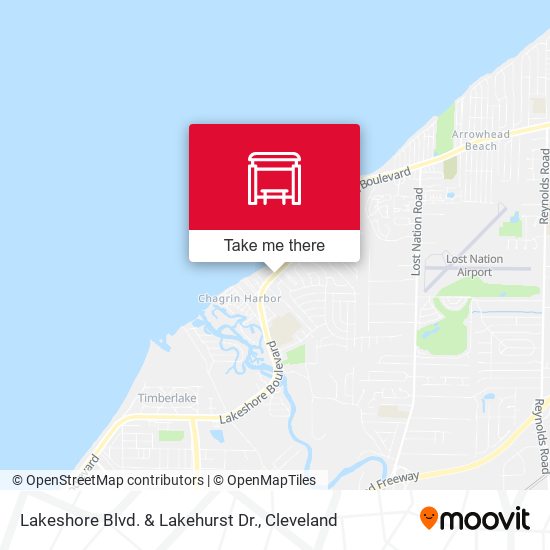 Lakeshore Blvd. & Lakehurst Dr. map